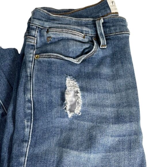 Frame Denim Le High Skinny Distressed Raw Hem Cropped Jeans Sz 28 - Picture 3 of 13